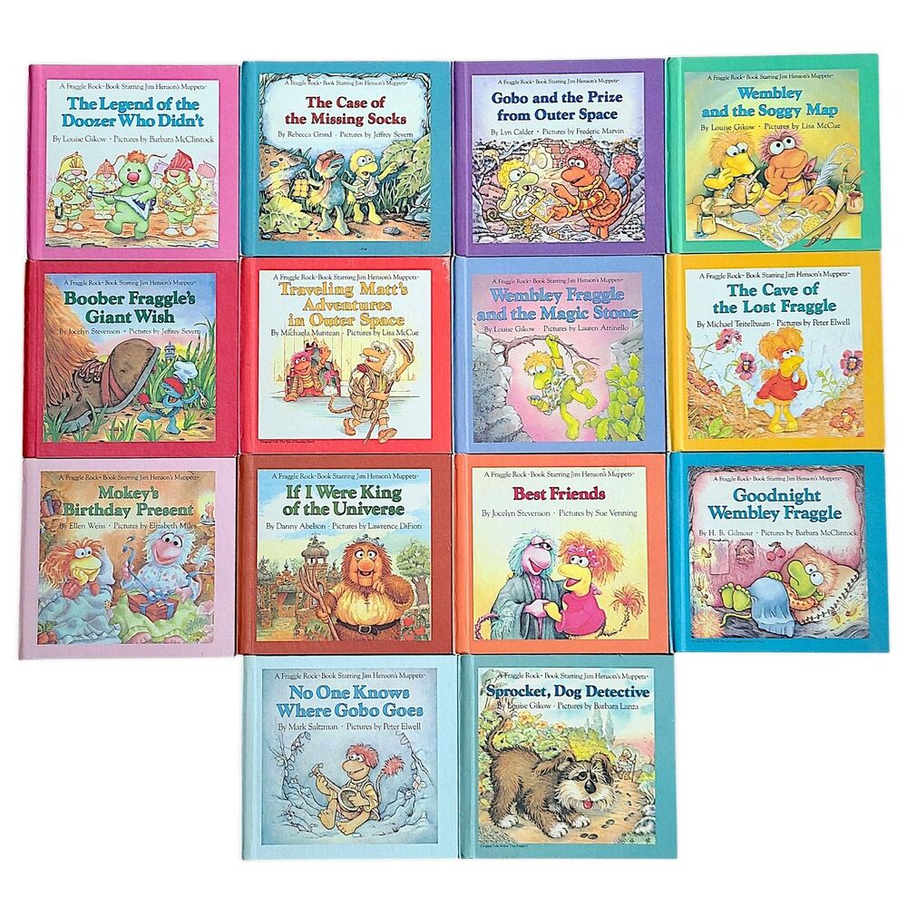 Lot of 14 Fraggle Rock Hardcover Books
